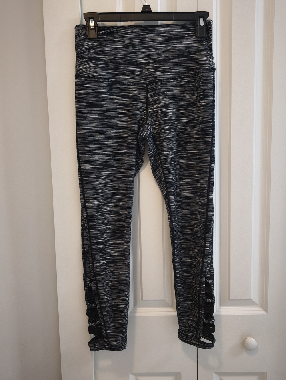Zella Space Dye Leggings Size Small Strappy Ankle High Rise Workout Pants